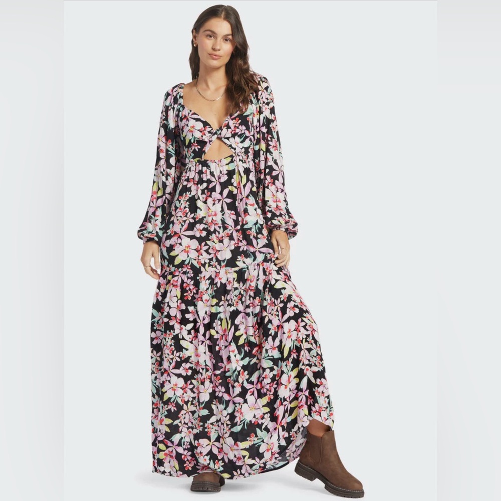 ROXY Keyhole Maxi Dress